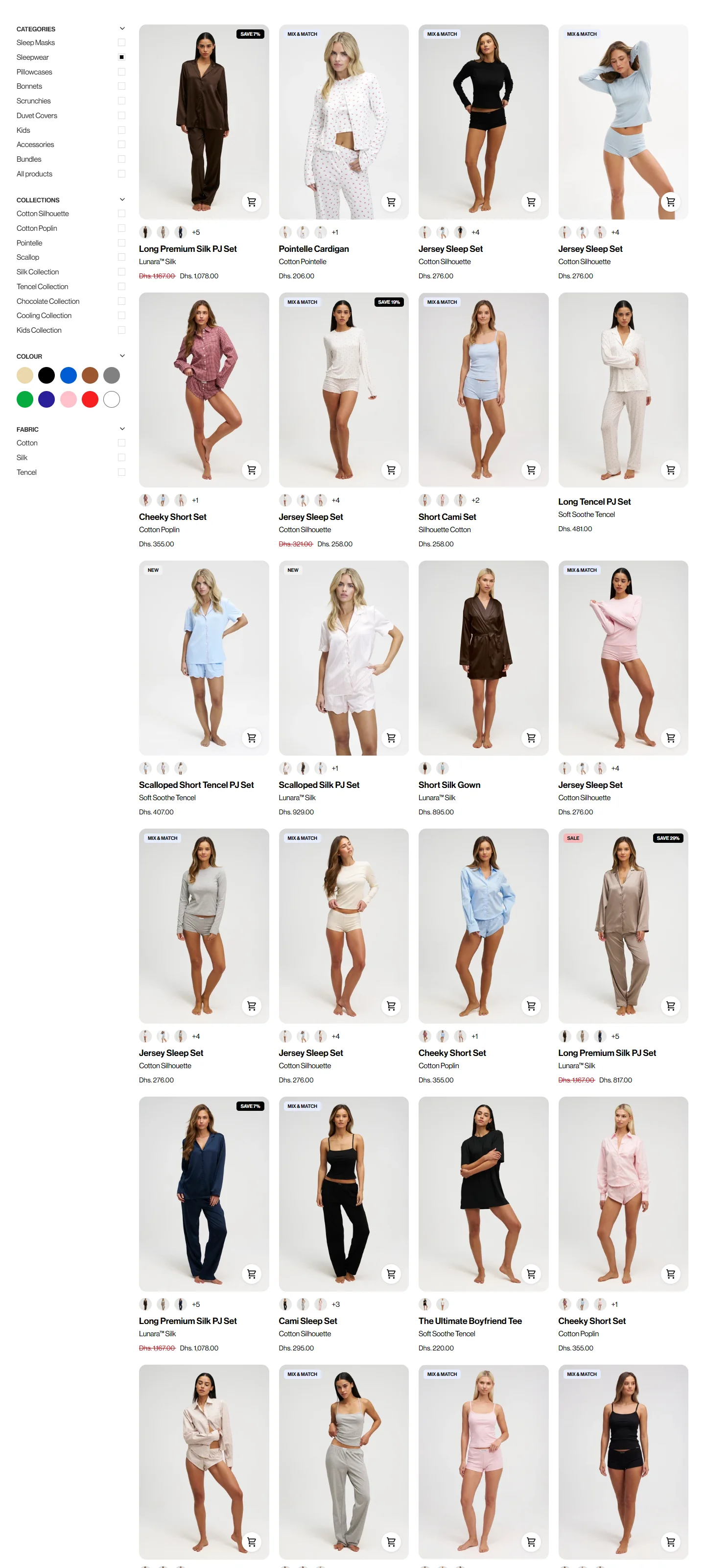 Doré & Rosé: Product grid