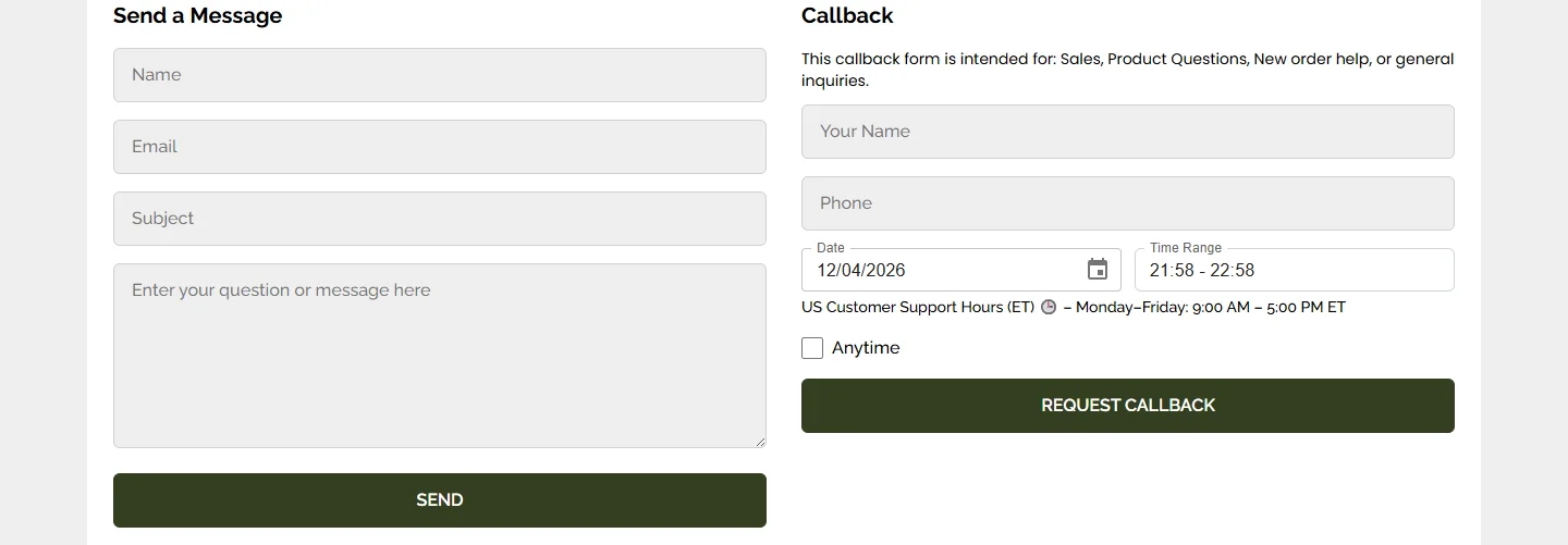 Hike: Contact form