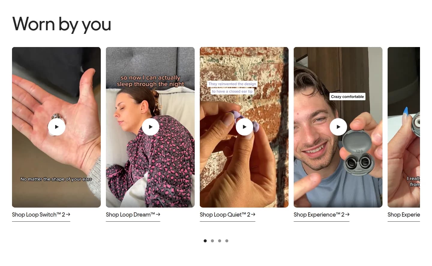 Loop: UGC videos