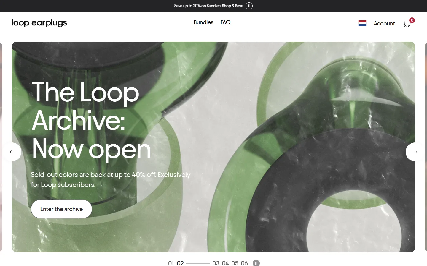Loop homepage