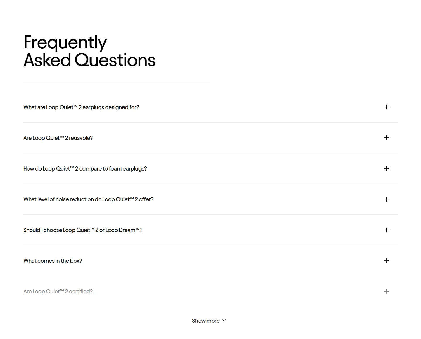 Loop: FAQ