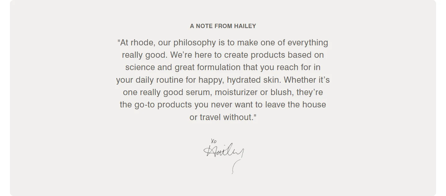 Rhode: Founder's note
