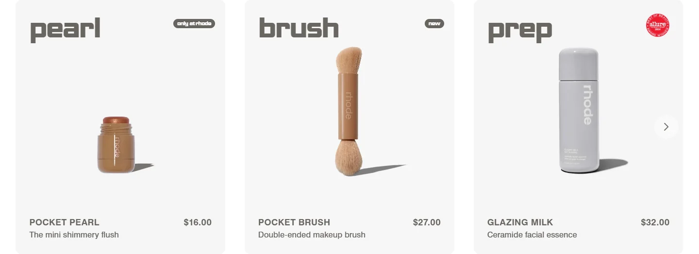 Rhode: More products